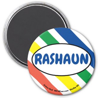 RASHAUN fun large colors magnet