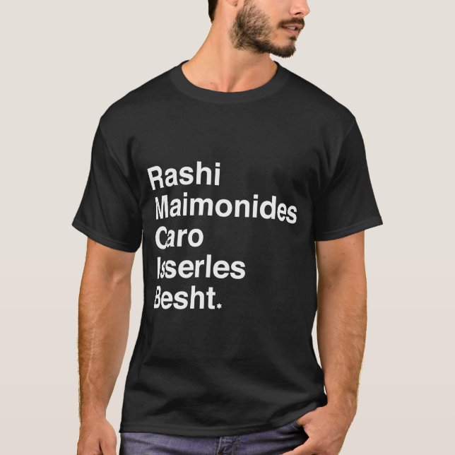 Rashi, Maimonides... T-Shirt (Front)