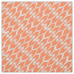 Rashmi ikat white tangerine fabric