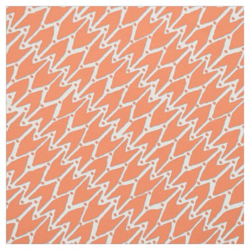 Rashmi ikat white tangerine fabric