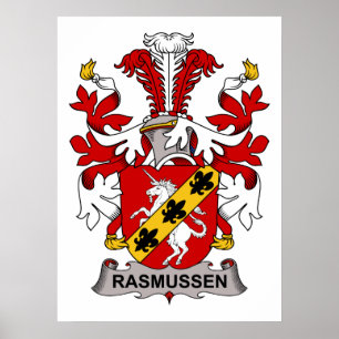 Rasmussen Family Crest Poster