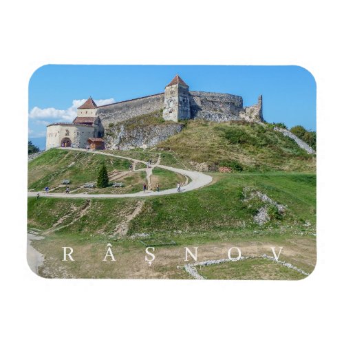 Rasnov Citadel entrance view fridge magnet