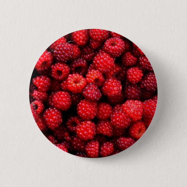 Raspberries 2 pinback button (Front)