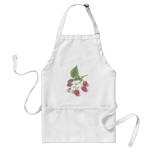 Raspberries Adult Apron (Front)