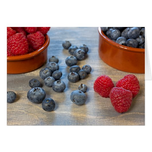 Raspberries and Blueberries (Front Horizontal)