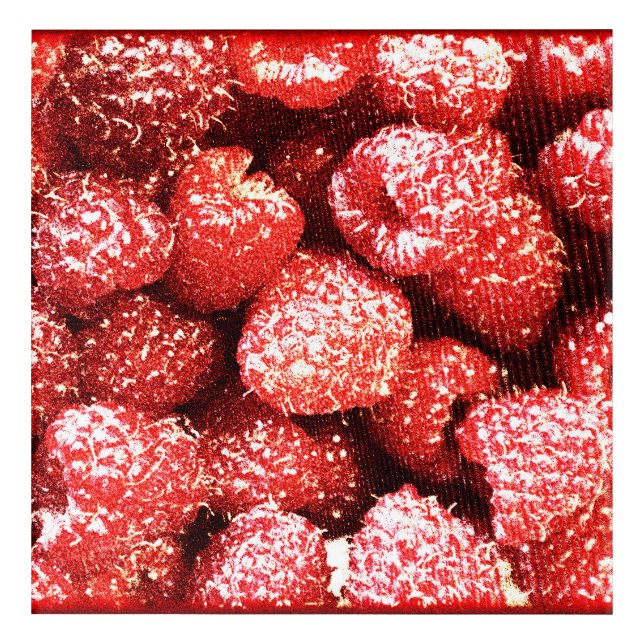 "Raspberries Fruit" Cute Photo. Buy Now Acrylic Print (Front)
