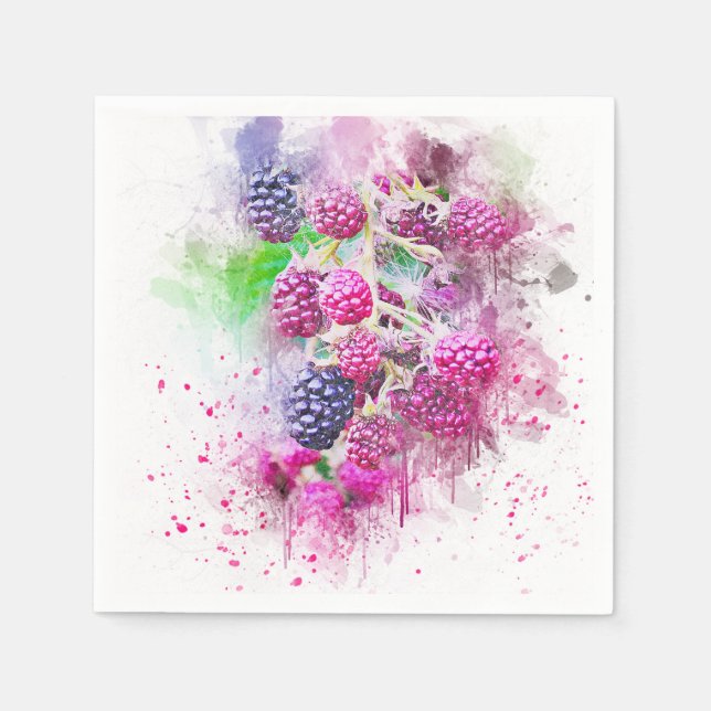 Raspberries Napkins (Front)