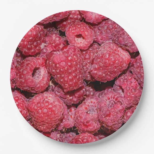 Raspberries Paper Plates (Front)