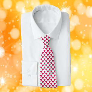 Raspberries Pink Berry Fruit Pattern Neck Tie