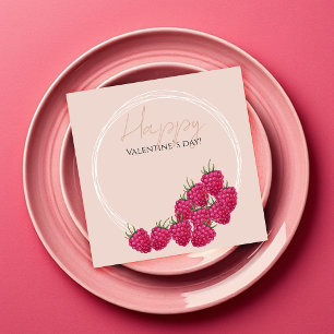 Raspberries Watercolor Illustration Card