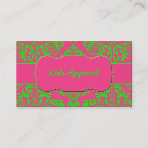 Raspberry and Lime Business Card Template