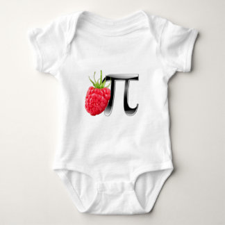 Raspberry and Pi symbol Baby Bodysuit
