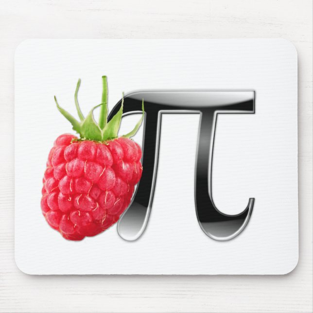 Raspberry and Pi symbol Mouse Pad (Front)