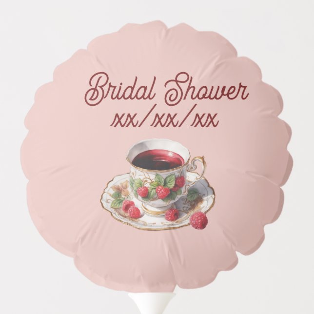 Raspberry and teacup Balloon  (Back)