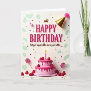 Raspberry Birthday Card
