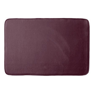 Raspberry Burgundy, Solid Burgundy  Bath Mat