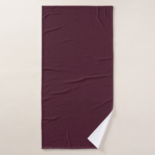 Raspberry Burgundy, Solid Burgundy  Bath Towel