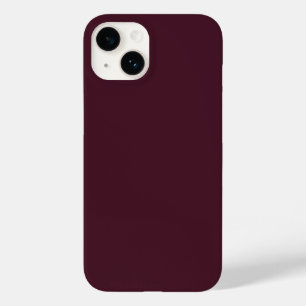 Raspberry Burgundy, Solid Burgundy Case-Mate iPhone 14 Case