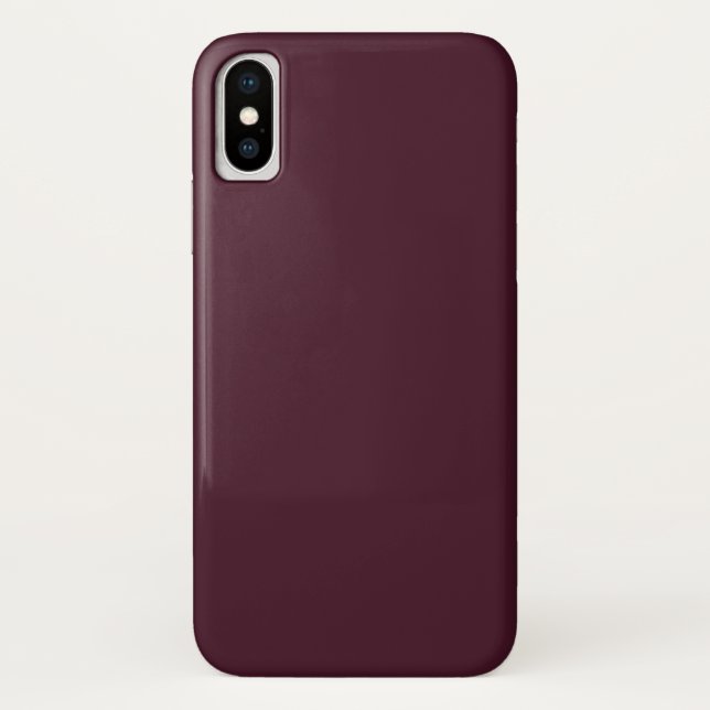 Raspberry Burgundy, Solid Burgundy  Case-Mate iPhone Case (Back)