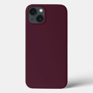 Raspberry Burgundy, Solid Burgundy iPhone 13 Case