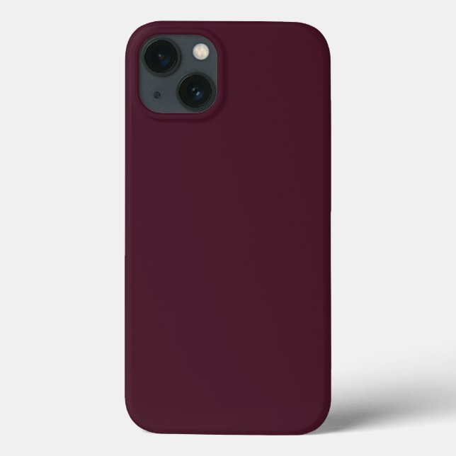 Raspberry Burgundy, Solid Burgundy  Case-Mate iPhone Case (Back)