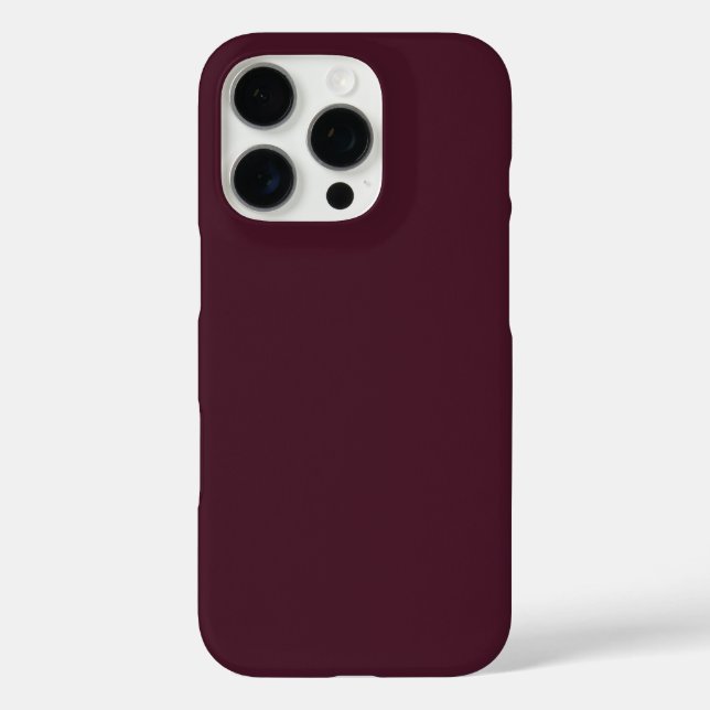 Raspberry Burgundy, Solid Burgundy  Case-Mate iPhone Case (Back)