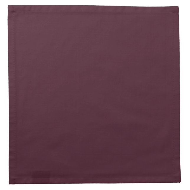 Raspberry Burgundy, Solid Burgundy  Cloth Napkin (Front)