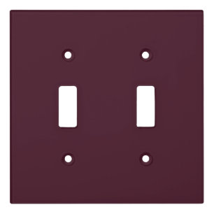 Raspberry burgundy solid burgundy light switch cover