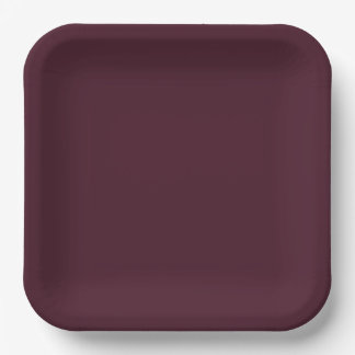 Raspberry Burgundy, Solid Burgundy Paper Plates