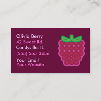 Raspberry Business Cards