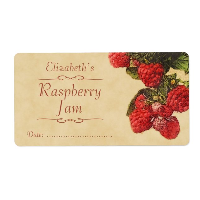 Raspberry Canning label (Front)