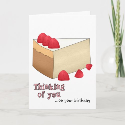 Raspberry Cheesecake Birthday Card