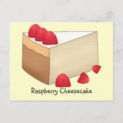 Raspberry Cheesecake Recipe Card