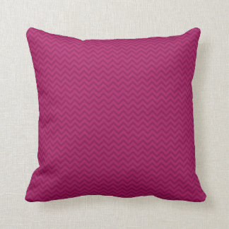 Raspberry Chevron Throw Pillow