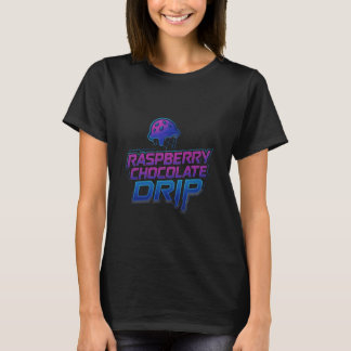 Raspberry Chocolate Chip Drip Ice Cream Lover Funn T-Shirt
