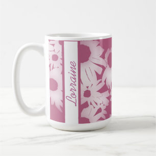 Raspberry Color Me Daisies Coffee Mug