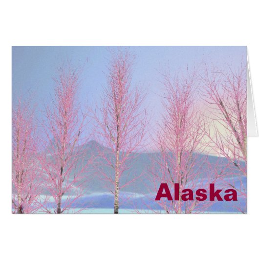 Raspberry Creme Birch Cards (Front Horizontal)