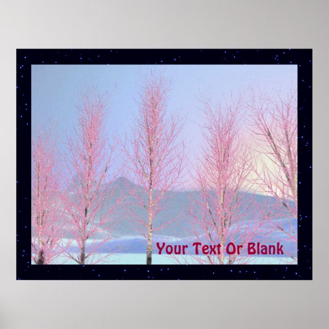 Raspberry Creme Birch Poster (Front)