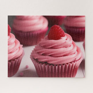 Raspberry Cupcakes Jigsaw Puzzle