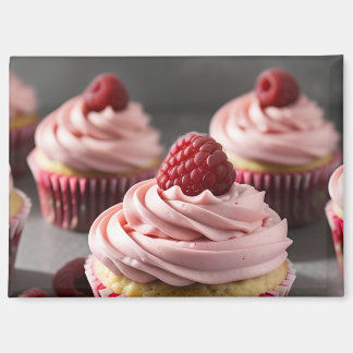 Raspberry Cupcakes Magnet