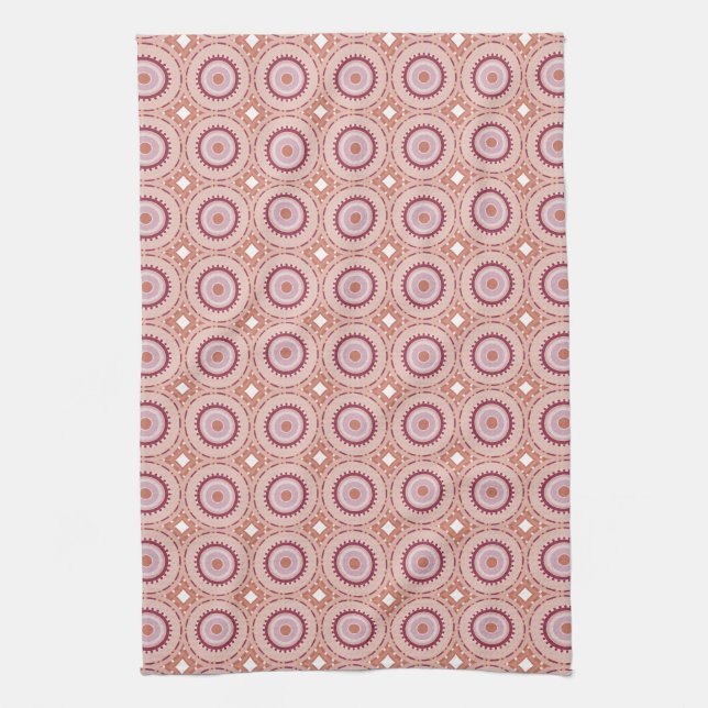Raspberry Diamonds Towel (Vertical)