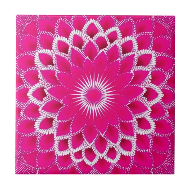 Raspberry Dream Ceramic Tile (Front)