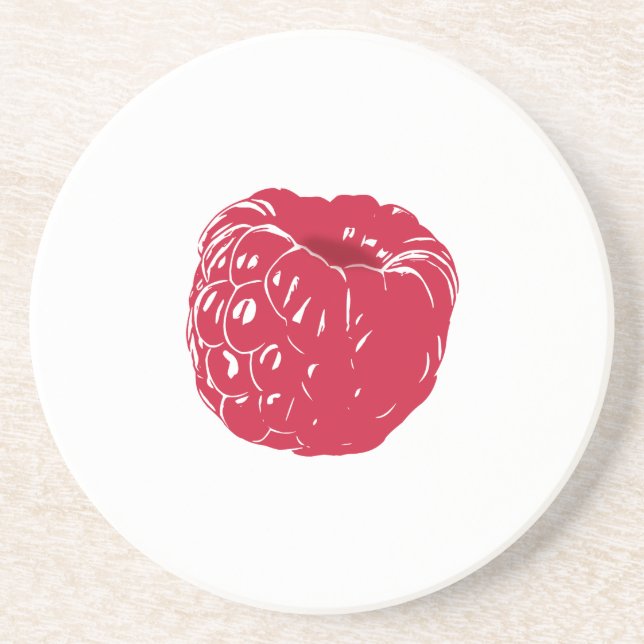 Raspberry: Drink Coaster (Front)