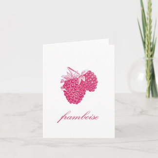 Raspberry (Framboise) Notecard