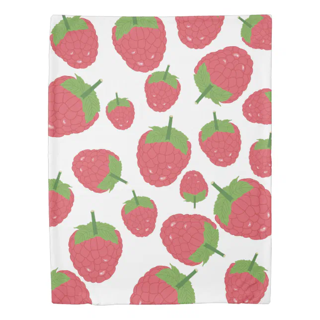 Raspberry Fruit Design Duvet Cover Zazzle
