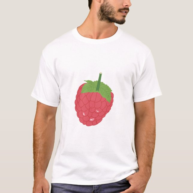 Raspberry Fruit Design T-Shirt (Front)