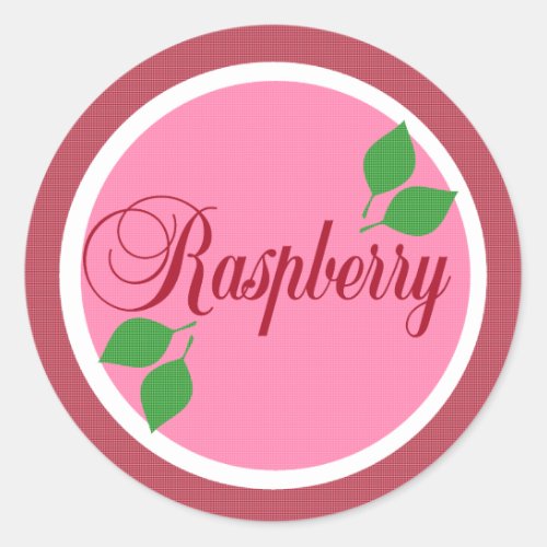 Raspberry Fruit Label Sticker