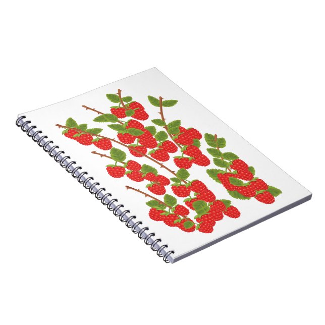 Raspberry fruit notebook (Right Side)