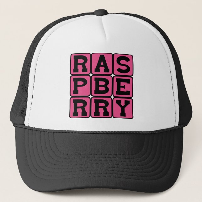Raspberry, Fruit Trucker Hat (Front)