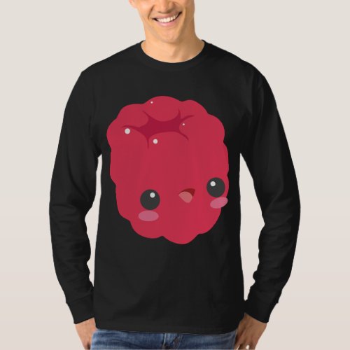 Raspberry Fruit Vegetables Vegan Healthy Foodies P T_Shirt